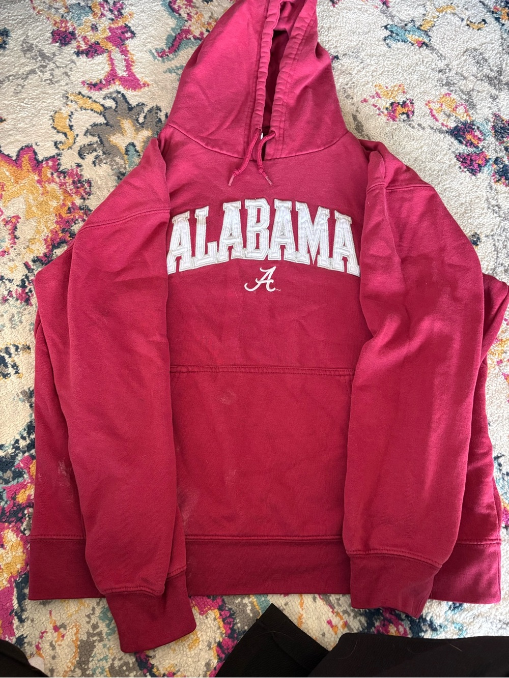 Pro Edge Maroon Pullover Hoodie with Brand Tag